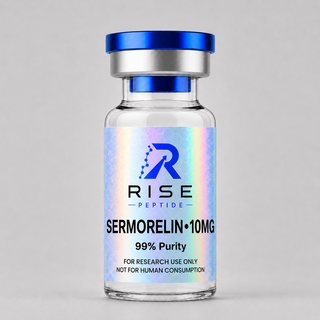 Sermorelin research peptide vial